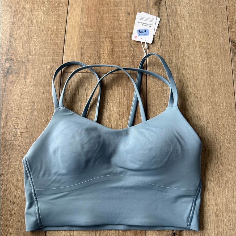lululemon athletica Light Blue Strappy Sports Bra